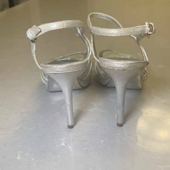 Nina silver embellished platform high heel sandal size 8 - Picture 4 of 10